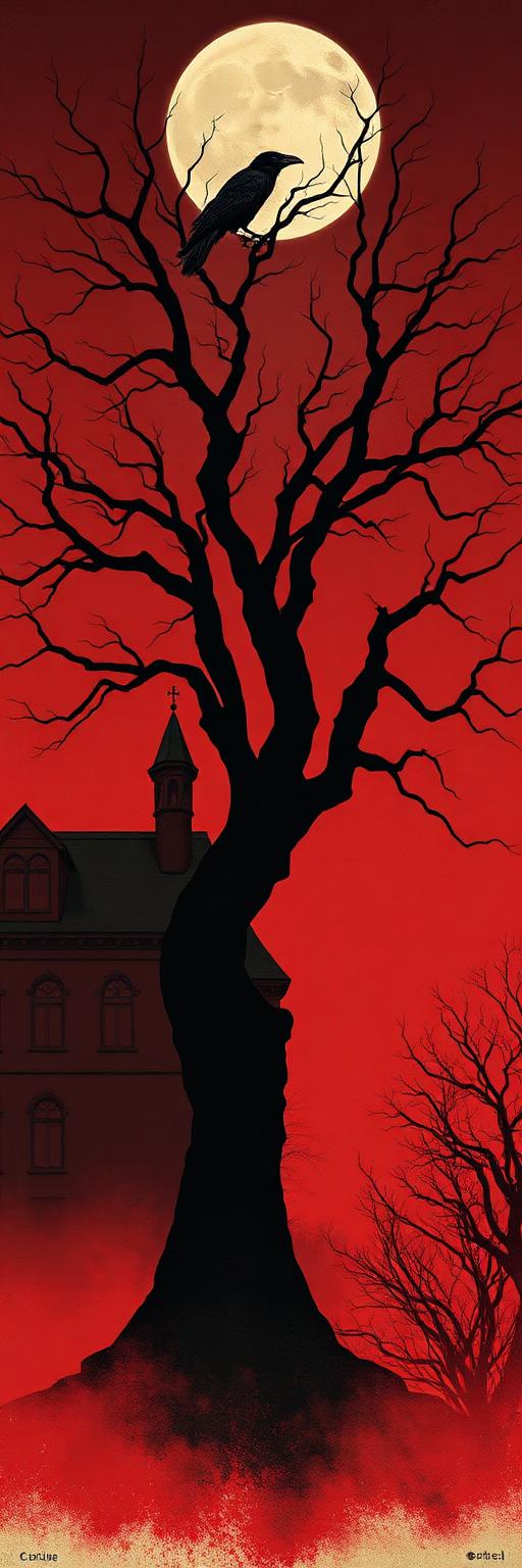 Gothic & Halloween vertical canvas print collection